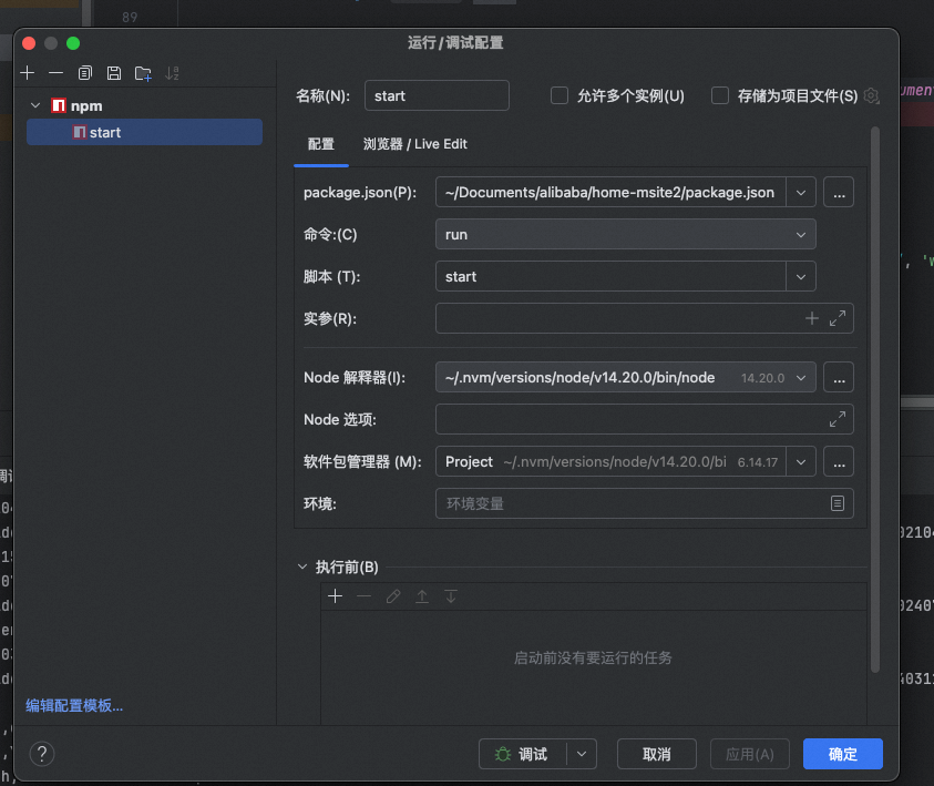 WebStorm Node Version